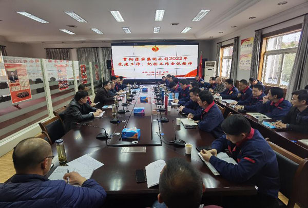 公司召開(kāi)會(huì)議傳達(dá)集團(tuán)公司黨建工作、紀(jì)檢工作會(huì)議精神