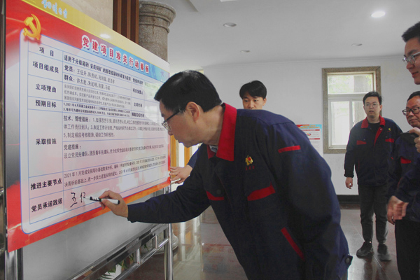 公司舉行黨建項目攻關(guān)行動承諾踐諾儀式 公司舉行黨建項目攻關(guān)行動承諾踐諾儀式