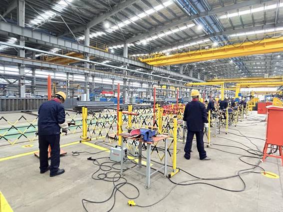 公司舉辦電焊工、電工技術比武